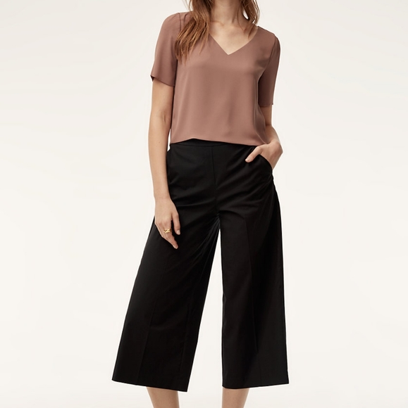 BABATON MANOLO Wide Leg Cropped Pants - Picture 1 of 5